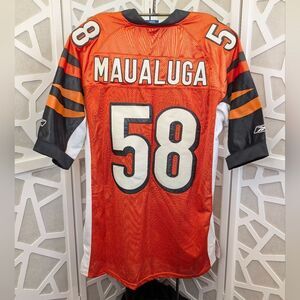 Reebok Onfield Rey Maualuga Cincinnati Bengals NFL Jersey #58